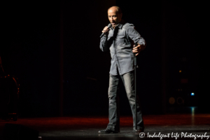 Country music superstar Lee Greenwood performing live in concert for Red, White & Bluegrass at Kauffman Center for the Performing Arts in Kansas City, MO on July 1, 2018.
