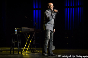 Country music artist Lee Greenwood live in concert at Muriel Kauffman Theatre in Kansas City, MO on July 1, 2018.