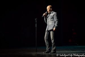 Country music artist Lee Greenwood performing at the Kauffman Center in Kansas City, MO on July 1, 2018.
