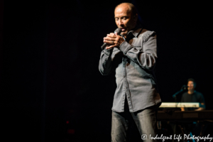 Lee Greenwood live with keyboardist and band leader Doug Carter at Kauffman Center for the Performing Arts in Kansas City, MO on July 1, 2018.