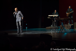 Lee Greenwood live in concert with keyboardist Doug Carter and guitar player Jeff Zona and keyboard player Doug Carter at Muriel Kauffman Theatre on July 1, 2018.