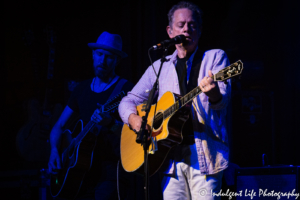 Michael Bacon and Tim Quick playing acoustic guitars live at Voodoo Lounge inside of Harrah's Casino in Kansas City, MO on July 14, 2018.