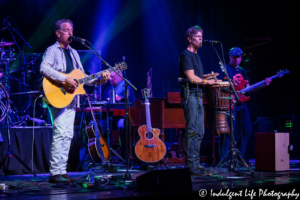 Michael and Kevin Bacon performing live with bass guitarist Paul Guzzone and keyboard player Joe Mennonna at VooDoo Lounge inside of Harrah's Casino in Kansas City, MO on July 14, 2018.