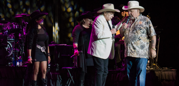 Mickey Gilley and Johnny Lee brought the Urban Cowboy reunion show to Star Pavilion inside of Ameristar Casino Hotel Kansas City on July 13, 2018.