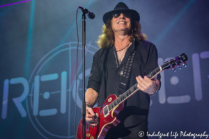 Guitarist Tom Gimbel of Foreigner performing live at Starlight Theatre in Kansas City, MO on July 17, 2018.