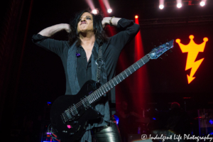 Billy Idol band guitarist Steve Stevens performing live at Uptown Theater in Kansas City, MO on September 21, 2018.