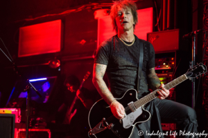 Guitarist Billy Morrison of the Billy Idol band live in concert at Uptown Theater in Kansas City, MO on September 21, 2018.
