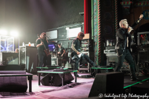 Billy Idol and band performing live together at Uptown Theater in Kansas City, MO on September 21, 2018.