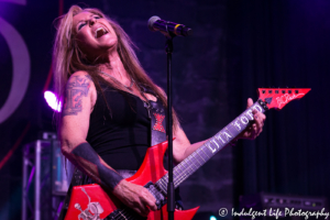 hard rock singer Lita Ford playing VooDoo Lounge at Harrah's North Kansas City Hotel & Casino on August 17, 2018.