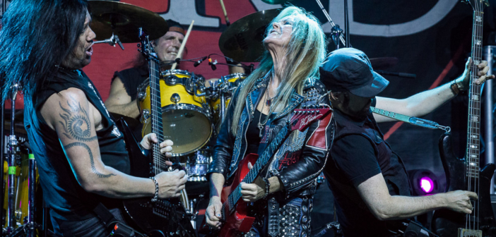 Hard rock guitarist Lita Ford performed live in concert at VooDoo Lounge inside of Harrah's North Kansas City Hotel & Casino on August 17, 2018.