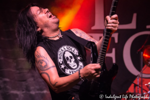 Lita Ford bandmate and guitarist Patrick Kennison performing at VooDoo Lounge inside of Harrah's Casino in North Kansas City on August 17, 2018.