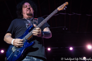 Guitarist and vocalist Steve Lukather of Toto playing at CrossroadsKC in Kansas City, MO on August 21, 2018.