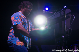 Toto touring member and keyboardist Dominique "Xavier" Taplin performing live at CrossroadsKC in Kansas City, MO on August 21, 2018.