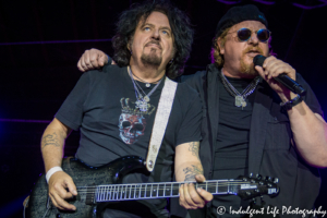 Guitarist Steve Lukather and lead singer Joseph Williams playing at CrossroadsKC in Kansas City, MO on August 21, 2018.