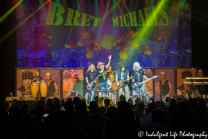 Bret Michaels and bandmates live in concert at Ameristar Casino's Star Pavilion in Kansas City on September 15, 2018.