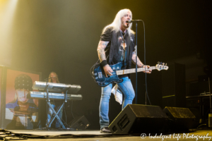 Bass guitarist Eric Brittingham and keyboard player Rob Jozwiak performing live together at Ameristar Casino's Star Pavilion in Kansas City, MO on September 15, 2018.