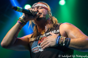 Hard rock icon and Poison frontman Bret Michaels performing live at Star Pavlion inside of Ameristar Casino Hotel Kansas City on September 15, 2018.