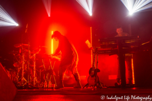 British synth-pop musician Gary Numan playing the synthesizer at Madrid Theatre in Kansas City, MO on September 11, 2018.