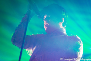English synth-pop artist Gary Numan live on stage at Madrid Theatre in Kansas City, MO on September 11, 2018.