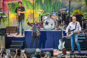 Ringo Starr in concert with His All-Starr Band members Warren Ham of Toto and Graham Gouldman of 10cc at Starlight Theatre in Kansas City, MO on September 3, 2018.