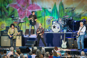 Ringo Starr performing with His All-Starr Band members Steve Lukather and Warren Ham of Toto plus Graham Gouldman of 10cc at Starlight Theatre in Kansas City, MO on September 3, 2018.