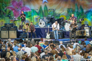 Ringo Starr performing with His All-Starr Band members Steve Lukather, Warren Ham, Graham Gouldman, Gregg Bissonette and Colin Hay at Starlight Theatre in Kansas City, MO on September 3, 2018.
