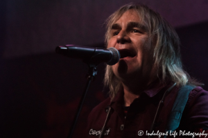 Lead singer Mike Peters of The Alarm performing live in concert at recordBar in Kansas City, MO on November 7, 2018.