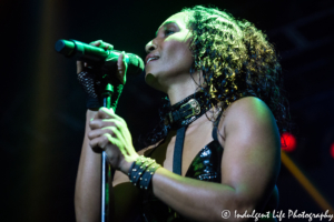 Rozonda Thomas of TLC performing live at Star Pavilion inside Ameristar Casino Hotel Kansas City on November 17, 2018.