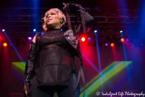 TLC vocalist Tionne Watkins live in concert at Ameristar Casino's Star Pavilion in Kansas City, MO on November 17, 2018.
