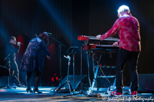 Dennis Laffoon, Janet Jameson and Todd Pettygrove of Shooting Star playing together live at Ameristar Casino Hotel Kansas City on January 19, 2019.