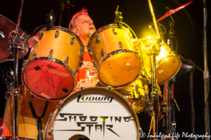Shooting Star drummer Steve Thomas live in concert at Ameristar Casino in Kansas City, MO on January 19, 2019.