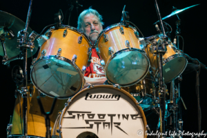 Shooting Star drummer Steve Thomas performing live in concert at Ameristar Casino's Star Pavilion in Kansas City, MO on January 19, 2019.