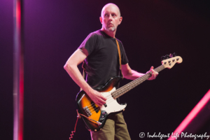 Gin Blossoms bass guitar player Bill Leen live in concert at Star Pavilion inside of Ameristar Casino Hotel Kansas City on January 25, 2018.