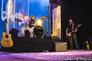 Gin Blossoms drummer Scott Hessel and bass guitarist Bill Leen performing together at Star Pavilion inside of Ameristar Casino Hotel Kansas City on January 25, 2018,
