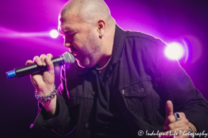 Tenor vocalist and dancer Mark Calderon of Color Me Badd performing live at Star Pavilion inside of Ameristar Casino Hotel Kansas City on March 2, 2019.