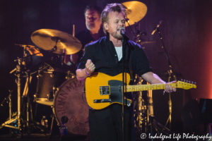 John Mellencamp performing live with drummer Dane Clark at The Midland in downtown Kansas City, MO on March 14, 2019.