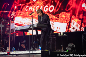 Robert Lamm of Chicago performing live on the keyboard at Kansas City's Starlight Theatre in Kansas City, MO on May 19, 2019.