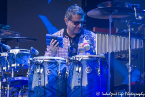 Percussionist Ramon "Ray" Yslas of Chicago live in concert at Starlight Theatre in Kansas City, MO on May 19, 2019.