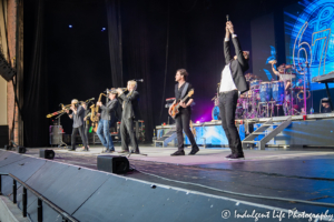 Chicago the band in concert on stage at Kansas City's Starlight Theatre on May 19, 2019.
