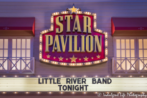 Star Pavilion marquee at Ameristar Casino featuring Little River Band on May 3, 2019.