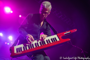 Chris Marion of Little River Band performing live on the keytar at Ameristar Casino Hotel Kansas City on May 3, 2019.