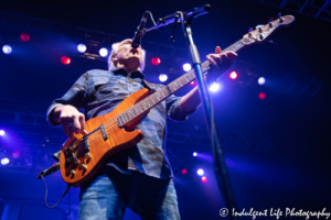 Frontman and bass guitarist Wayne Nelson of Little River Band performing live in concert at Ameristar Casino Hotel Kansas City on May 3, 2019.