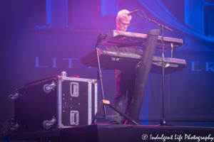 Chris Marion on the keyboards for Little River Band at Star Pavilion inside of Ameristar Casino in Kansas City, MO on May 3, 2019.