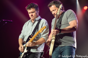 Little River Band guitarists Rich Herring and Colin Whinnery performing together at Ameristar Casino's Star Pavilion in Kansas City, MO on May 3, 2019.