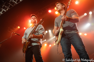 LRB guitarists Rich Herring and Colin Whinnery in concert together at Star Pavilion inside of Ameristar Casino in Kansas City, MO on May 3, 2019.