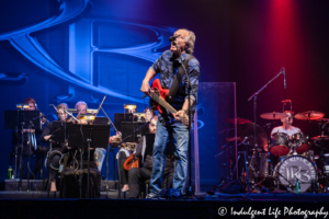 Lead singer and bass guitarist Wayne Nelson and drummer Ryan Ricks of Little River Band in concert with a live orchestra Ameristar Casino Hotel Kansas City on May 3, 2019.