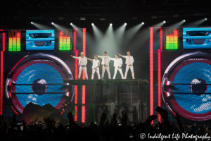 New Kids on the Block performing live in concert on the "Mixtape" tour at Sprint Center in downtown Kansas City, MO on May 7, 2019.