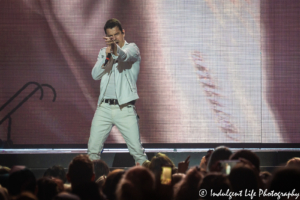 NKOTB member Jordan Knight performing live in concert on the "Mixtape" tour stop at Sprint Center in Kansas City, MO on May 7, 2019.