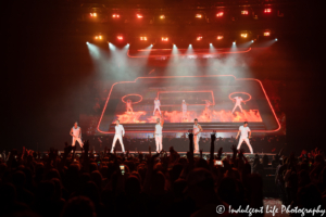 New Kids on the Block performing "Dirty Dancing" during the "Mixtape" concert tour stop at Sprint Center in downtown Kansas City, MO on May 7, 2019.