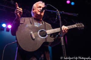 Vocalist and musician John Dillon of The Ozark Mountain Daredevils playing the acoustic guitar at Ameristar Casino in Kansas City, MO on May 18, 2019.